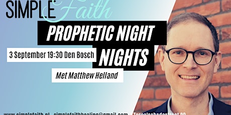 Profetische avond met Matthew Helland
