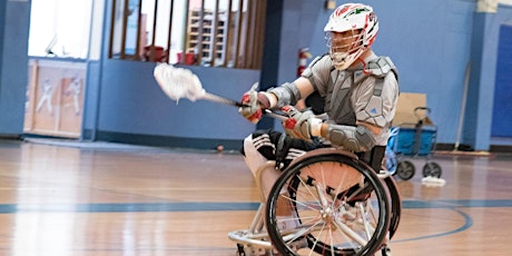Wheelchair lacrosse practice  primary image