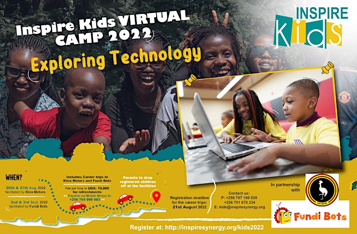 Inspire Kids Virtual camp 2022: Exploring Technolo image