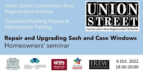 Homeowners seminar: Repair and Upgrading Sash and Case Windows