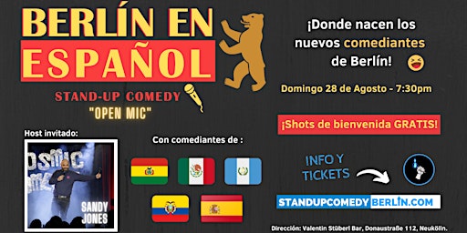 Berlín en Español - Stand-up Comedy |OPEN MIC - Dónde nacen los comediantes