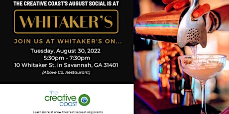 Creative Coast August Social at Whitaker's