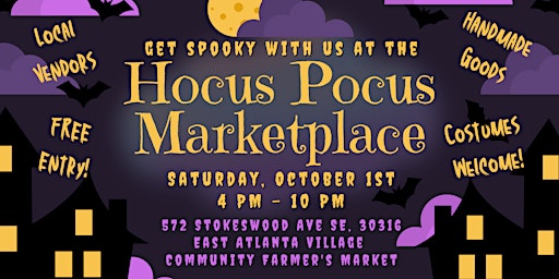 Hocus Pocus Marketplace : A Spooky Art Market and Pop-Up Shop