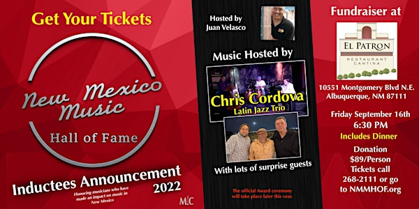 New Mexico Music Hall of Fame Inductee Announcement Dinner 2022