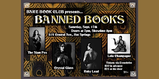 Bare Book Club presents: BANNED Books