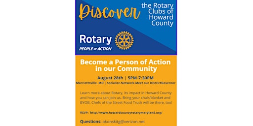 Discover Rotary: Howard County: Become a Person of Action in our Community
