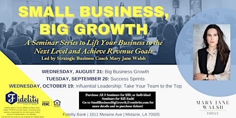PART 3 - Small Business, Big Growth: A 3-Part Seminar Series