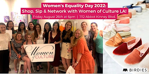 Women's Equality Day: Shop, Sip & Network with Women of Culture LA!