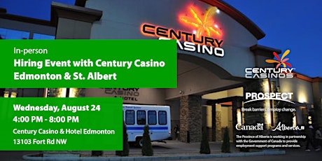 In-person Hiring Event with Century Casinos