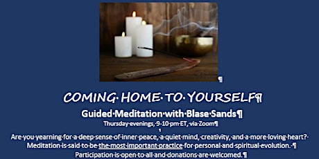 Coming Home to Yourself Guided Meditation