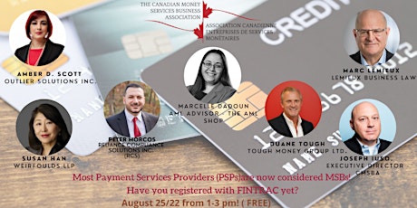 Most PSPs may now be MSBs! Have you registered with FINTRAC yet?
