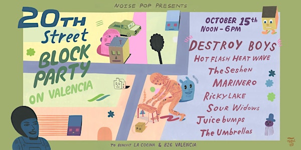 Noise Pop's 20th Street Block Party On Valencia (FREE!)