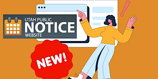 Utah Public Notice Website training