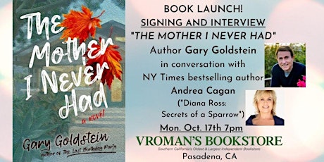 Book Signing for "The Mother I Never Had" with author Gary Goldstein