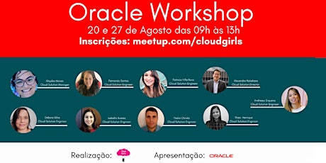 Workshop Oracle Cloud - Cloud Girls- 20/08(Sábado)