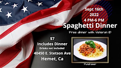 Spaghetti Dinner @ CSL Hemet