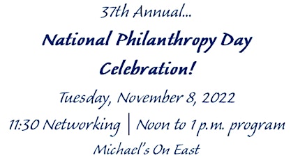 2022 National Philanthropy Day Celebration