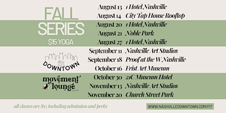 Yoga at Nashville Art Studios by FitDowntown & Movement Lounge