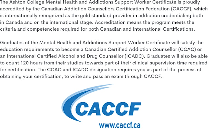 Mental Health and Addictions Support Worker Certificate Online Info Session image