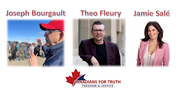 Canadians for Truth Launch - Joseph Bourgault, Theo Fleury and Jamie Sale