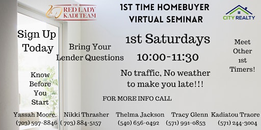 First Time Homebuyer Virtual Seminar