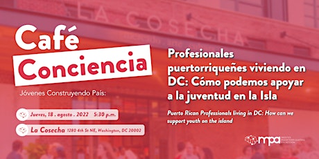 Primaire afbeelding van Café Conciencia: Puerto Rican Professionals living in DC