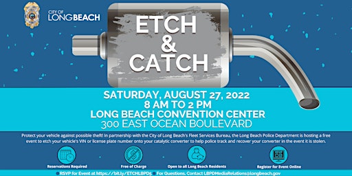 Etch and Catch-Catalytic Converter Theft Prevention Event with LBPD-8/27