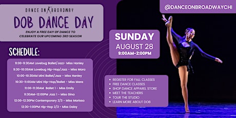 FREE Day of Dance - DOB DANCE DAY