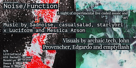 Noise / Function: A Livecode.nyc Showcase