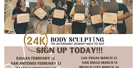$300 Off Raleigh, NC  Beginner Body Sculpting Training and Certification