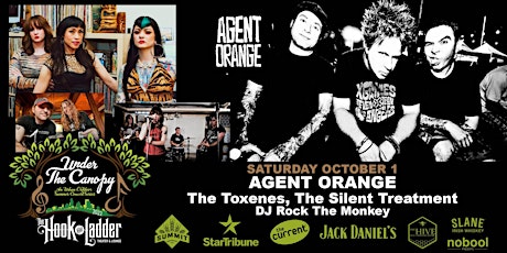 AGENT ORANGE with The Toxenes, The Silent Treatment, and DJ Rock The Monkey
