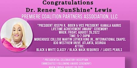 Dr. Renee “Sunshine” Lewis Lifetime Achievement Award 2022