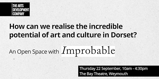 How can we realise the incredible potential of art and culture in Dorset?