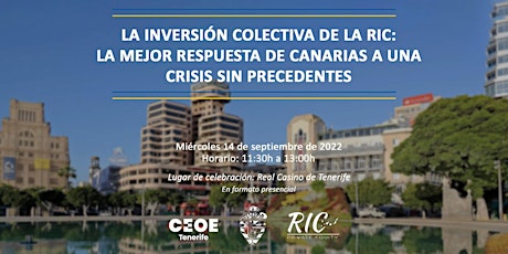 La Inversión Colectiva de la RIC: La mejor respuesta de Canarias