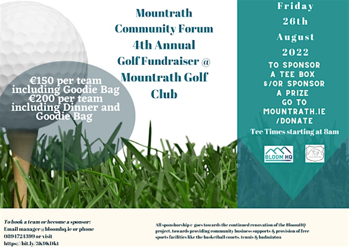 Mountrath Community Forum 4th Annual Golf Fundraiser image