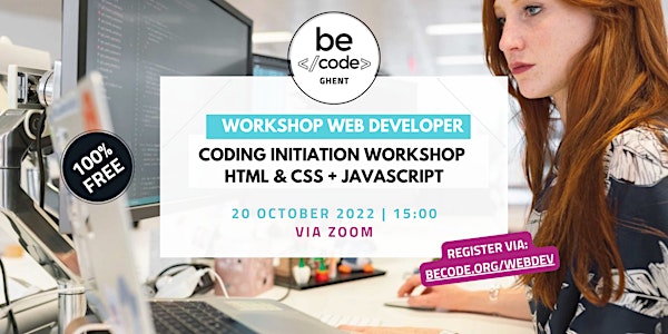 BeCode Gent - Workshop - Code initiation workshop HTML + CSS
