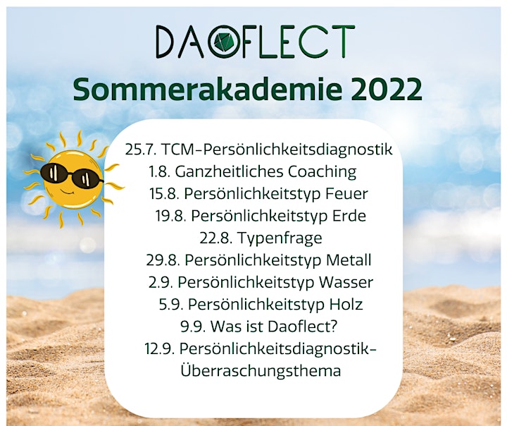 Persönlichkeitsdiagnostik mit der TCM / Die Daoflect Sommerakademie: Bild 