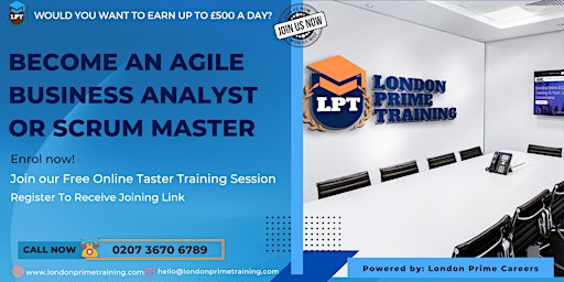 Agile Business Analysis Training/Scrum Mater Training