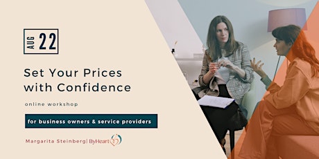 Workshop 'Set Your Prices with CONFIDENCE'