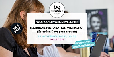 Becode Gent – Technical workshop – Junior Web Developer