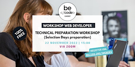 Becode Gent - Technical workshop - Junior Web Developer