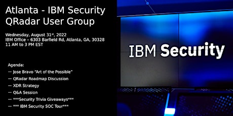 Atlanta QRadar User Group - IBM Security