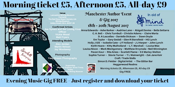 Manchester Author Event & Gig 2017