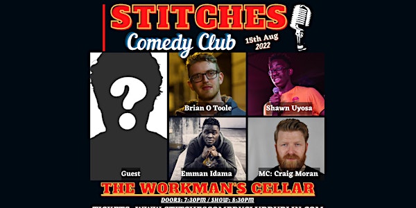 Stitches Comedy at The Workman's Cellar on Tuesday