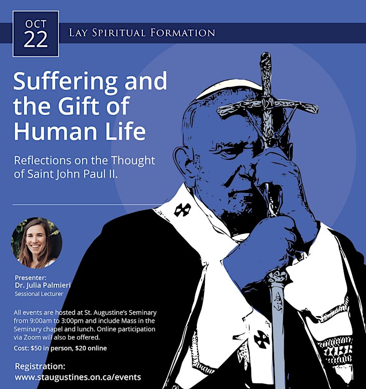 Lay Formation Workshop - Suffering and the Gift of Human Life - (In-person) image