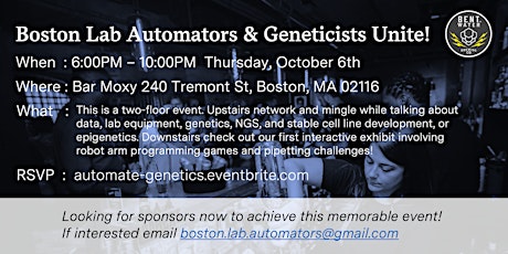 Boston Lab Automators & Geneticist Unite!