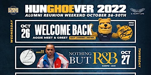 hunGHOEver 2022 ALUMNI REUNION WEEKEND | October 26th-30th