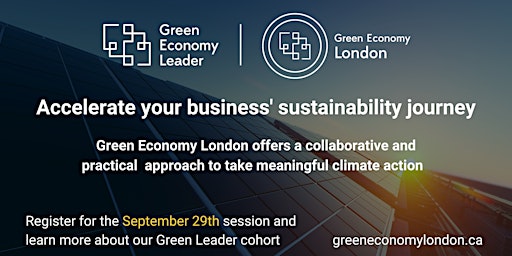 Accelerate Your Sustainability Journey: Green Economy London Info Session