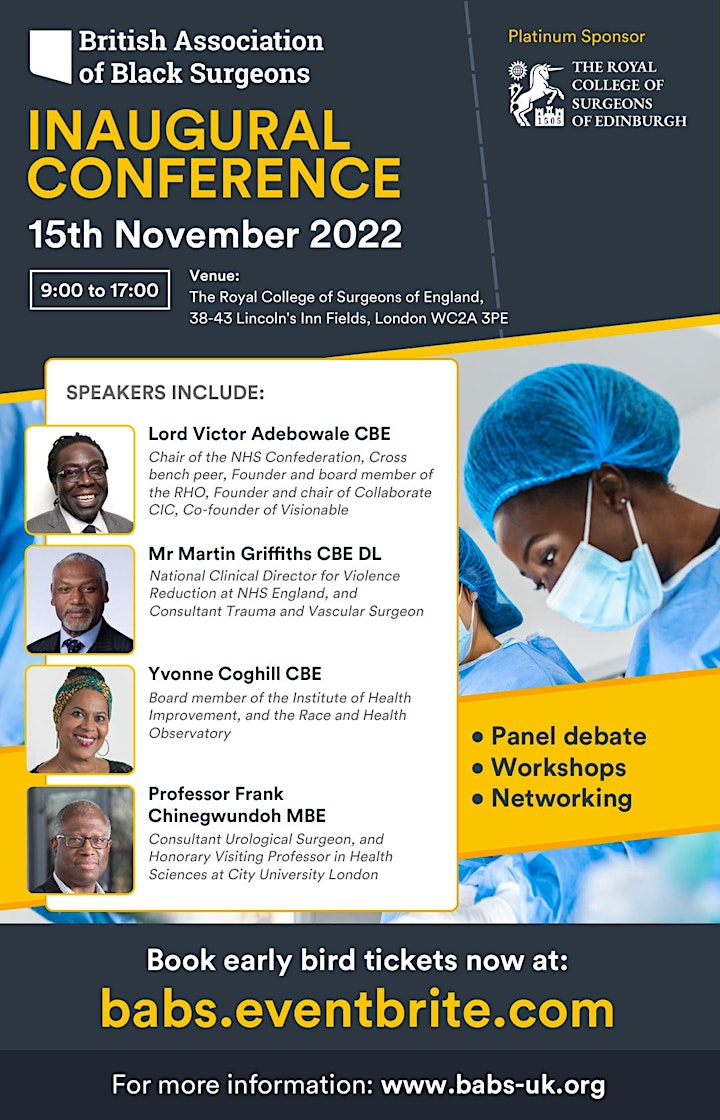 British Association of Black Surgeons Inaugural Conference 2022 image