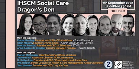 IHSCM Social Care Dragon's Den